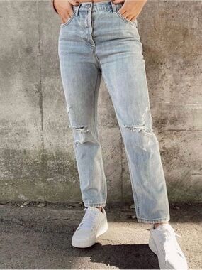 By Together Light Blue Relaxed Distressed Jeans